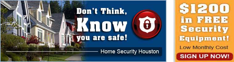 a banner of houses with the saying don't think, know you are safe